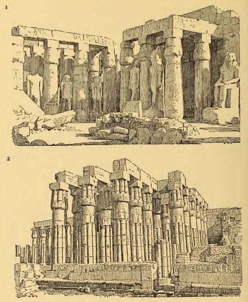 Древний Египет архитектура реконструкция храм