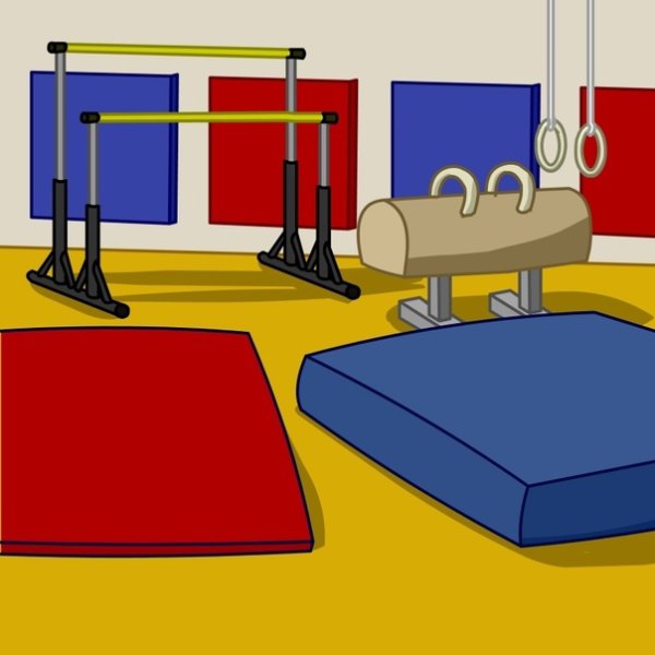 Спортзал мультяшный