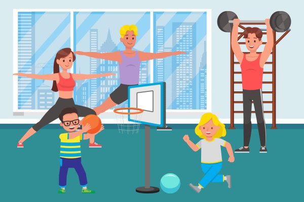 Спортзал иллюстрация