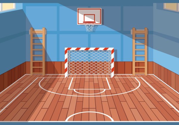 Спортивный зал иллюстрация