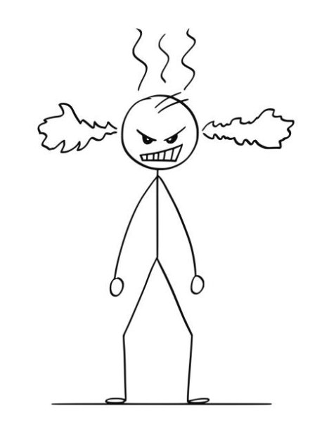 Нарисовать злого человека