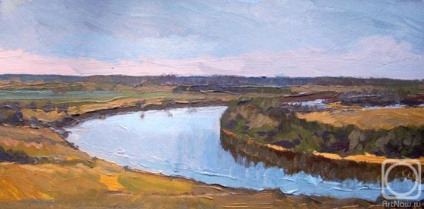 Река Ока живопись Бенуа