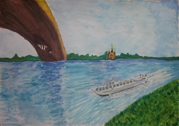 В. Поленова «монастырь над рекой»