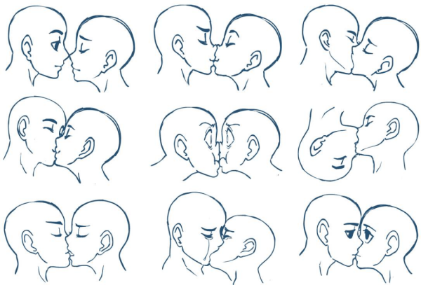 Аниме поцелуй туториал