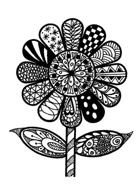 Декоративные цветы стилизованные