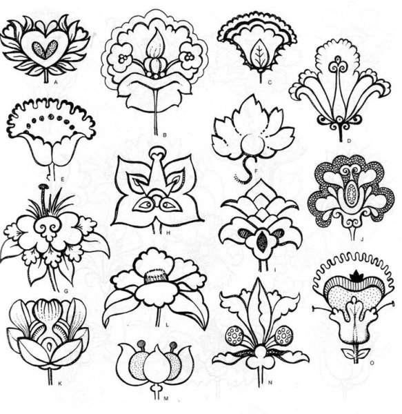 Стилизация цветов