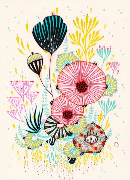 Стилизованные цветы