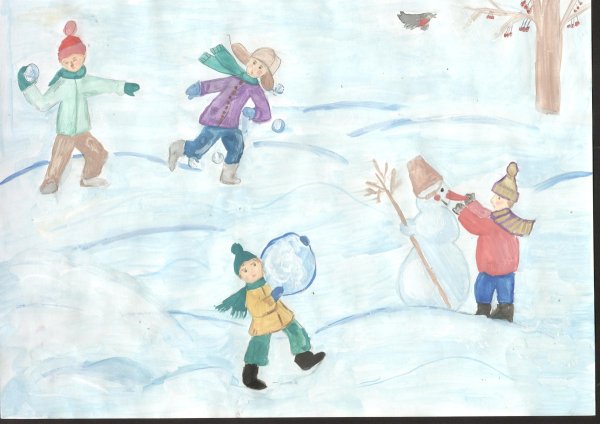 Зимние каникулы рисунок