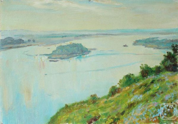 Река Кама рисунок