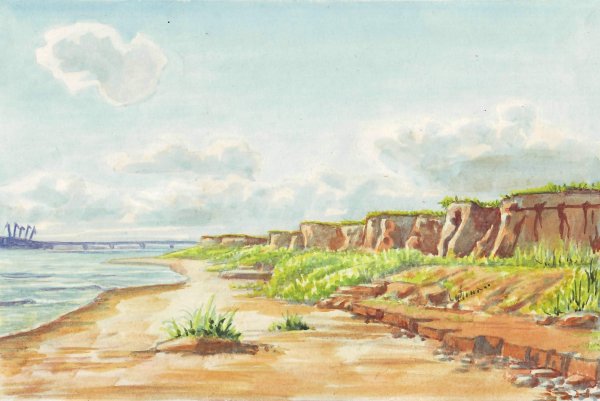 Река Кама рисунок