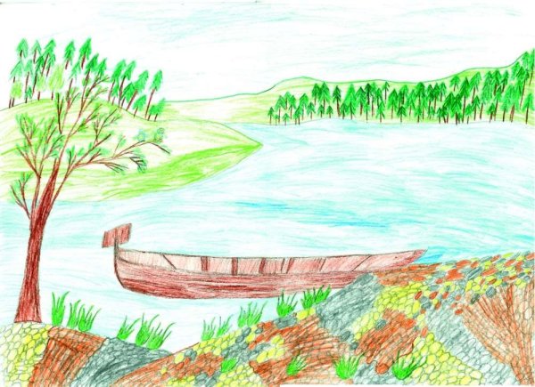 Рисование реки