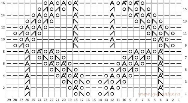 Вязание крокодиловая кожа спицами схема