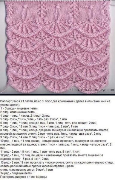 Алсацийские гребешки спицами