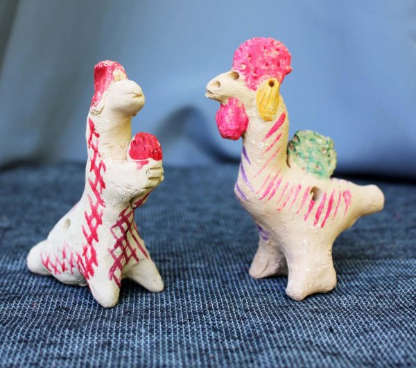 Курская Кожлянская народная глиняная игрушка