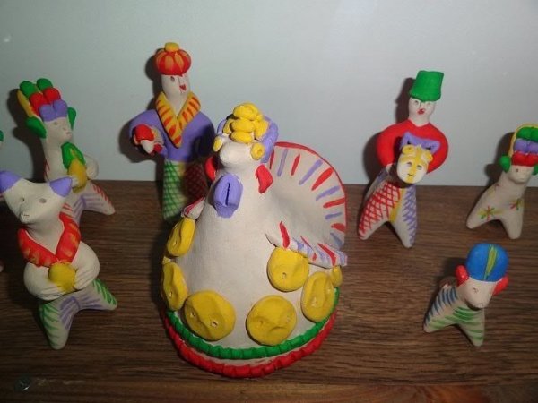 Кожлянская глиняная игрушка Курский Соловей