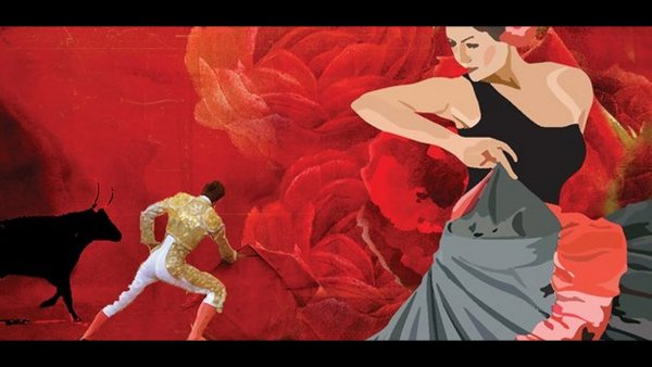 Танцовщица Кармен вектор