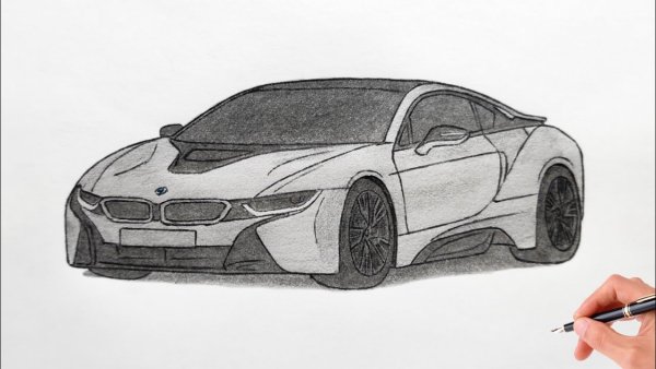 BMW i8 cizim