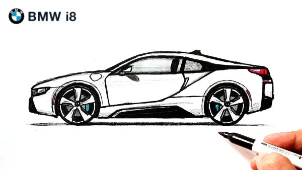 BMW i8 разрисовка