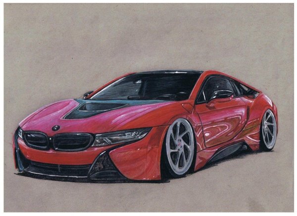 Раскраски машины БМВ i8