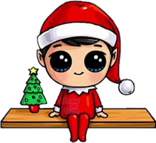 Новогодние наклейки милые