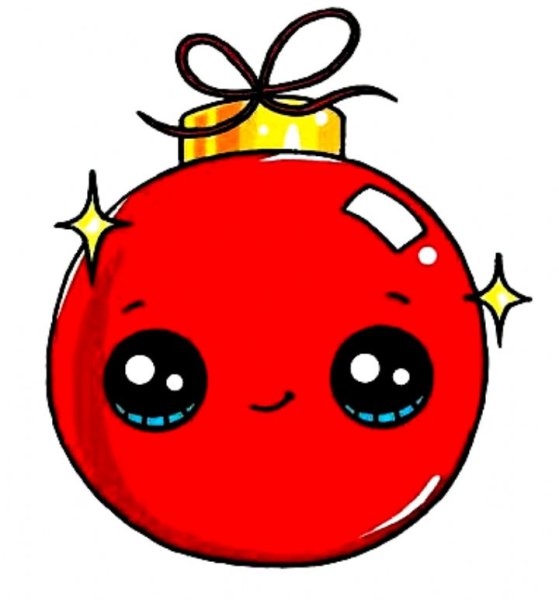 Пончик рисунок с глазками