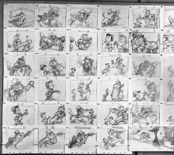 Раскадровка Уолта Диснея