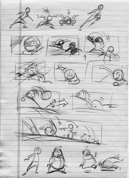 Раскадровка мультфильма