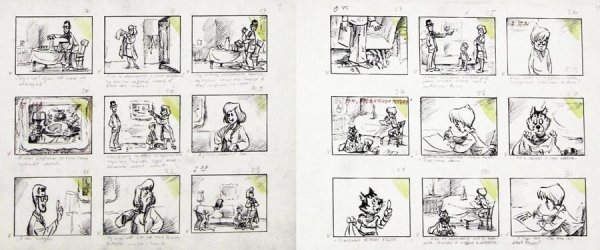 Трое из Простоквашино Раскадровка