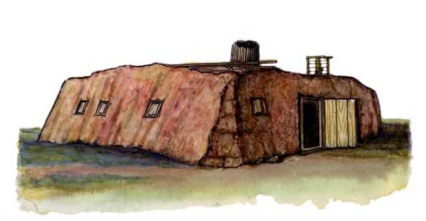 Зимнее жилище якутов Балаган