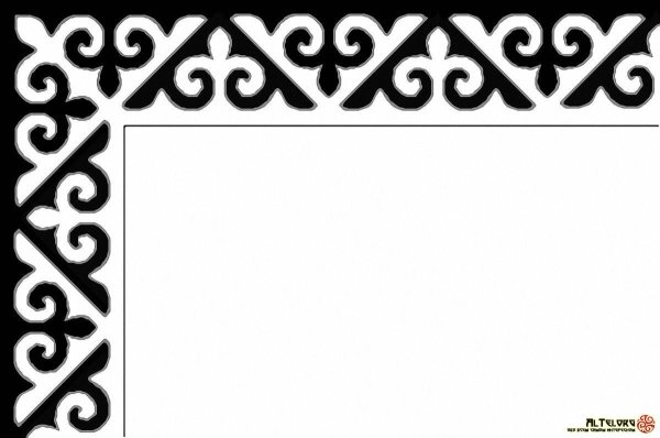 Казахский национальный орнамент Кошкар муйиз