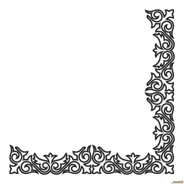 Национальные узоры Кыргызстана вектор