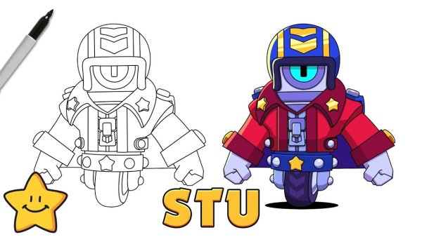 Раскраска Браво старс сту боец