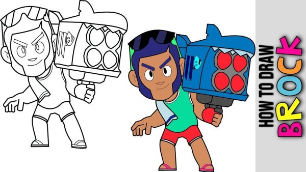 Раскраска Браво старс Брок