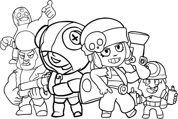 Брэвел старс герои для раскрашивания