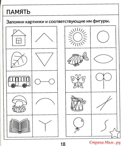 Предметные картинки для запоминания