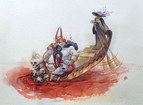 Hades Гермес и Харон