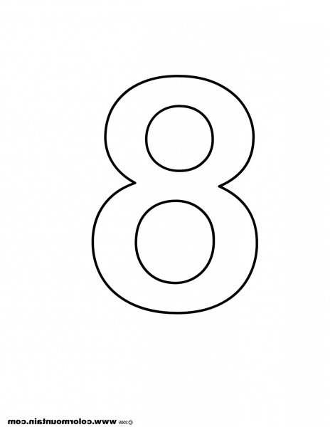 Цифра 8 для первого класса