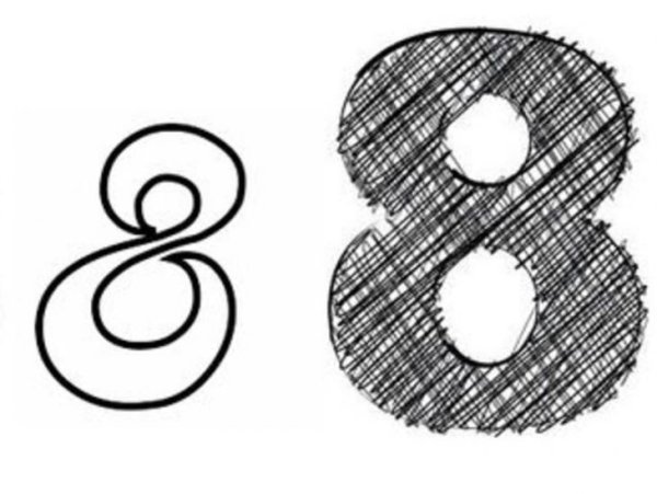 Цифра 8 раскраска для детей