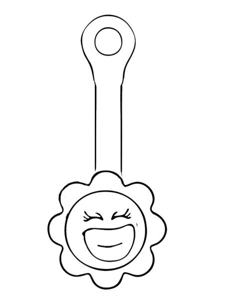 Деревянная ложка раскраска для детей