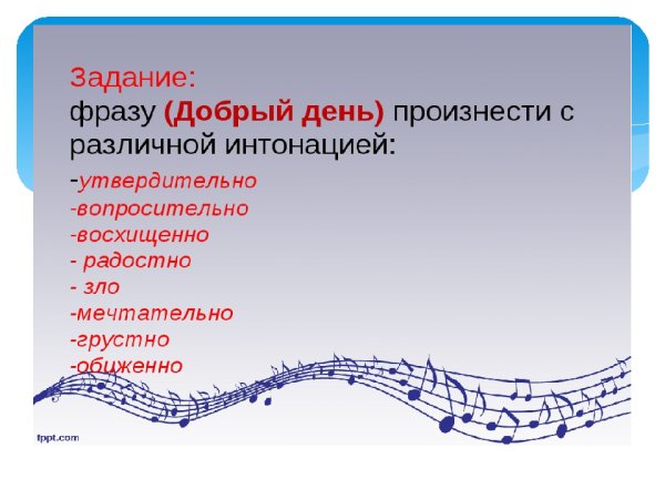 Типы интонаций в Музыке