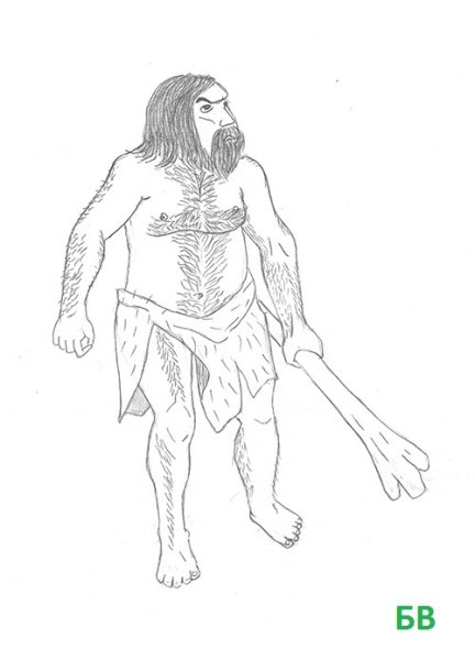 Рисование первобытных людей