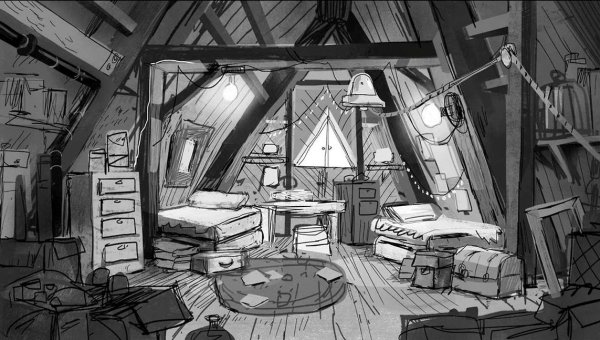 Гравити Фолз чердак