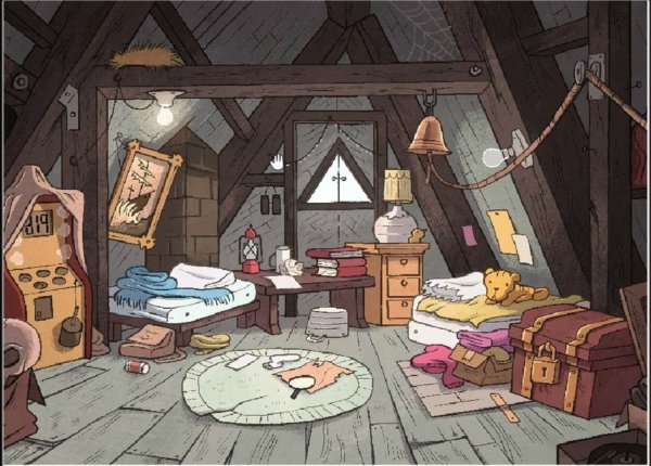 Хижина Гравити Фолз чердак