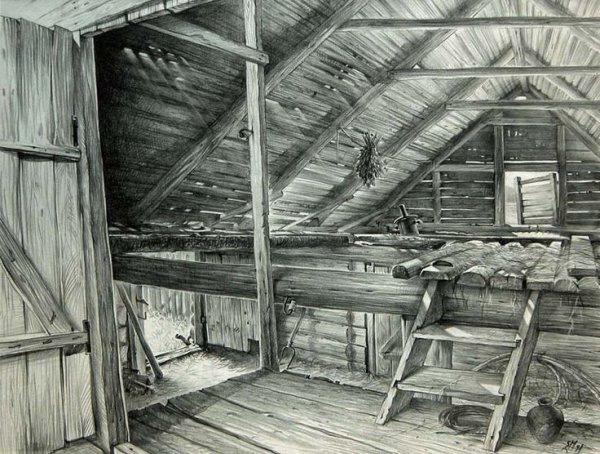 Чердак в избе