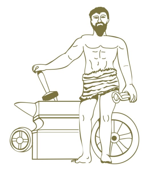 Рисунок Бога Гефеста
