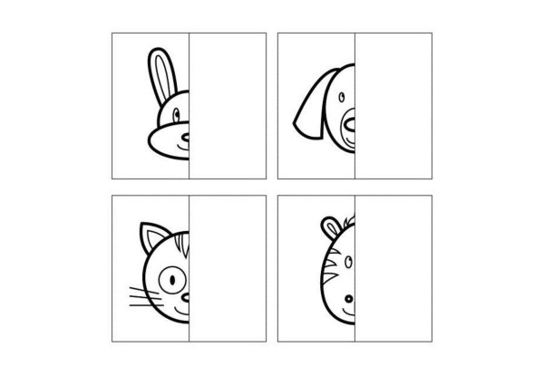 Дорисуй половинку