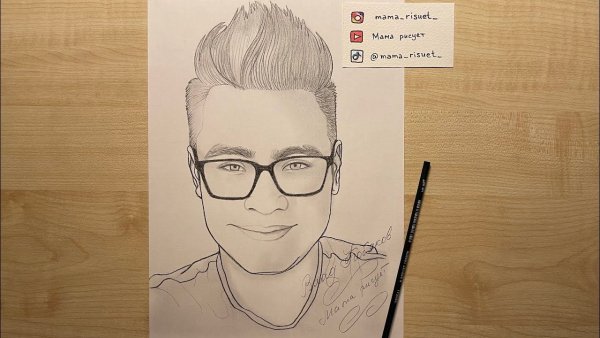 Влад а4 портрет карандашом