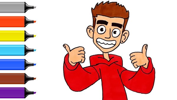 Раскраска Влад Кобяков