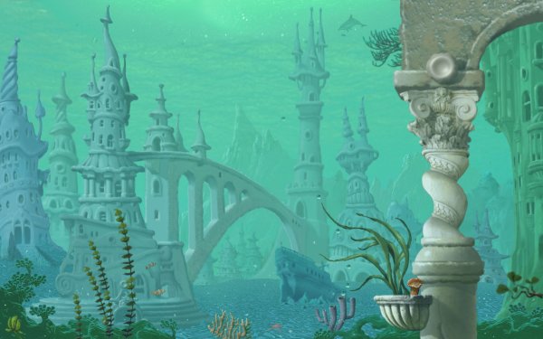 Атлантида иллюстрации