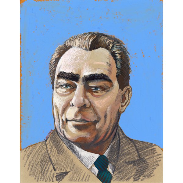 Леонид Ильич Брежнев портрет маслом